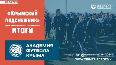 Итоги выступления АФК (2007) на турнире "Крымский подснежник-2022"